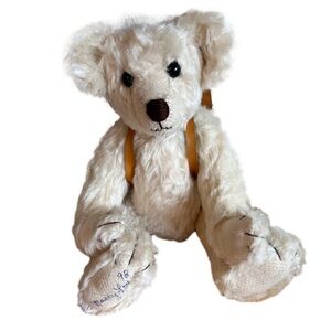 Artisan Vtg Teddy Bear Jointed Backpack 12 Inch